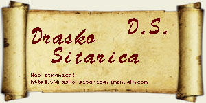 Draško Sitarica vizit kartica